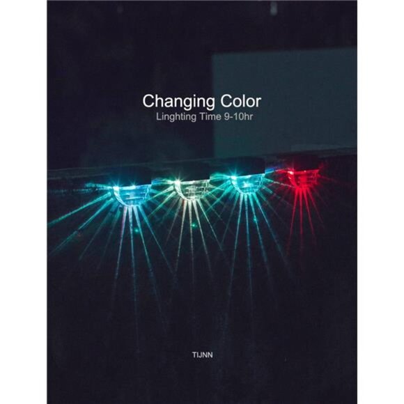 Solar Deck Lights Outdoor Waterproof LED Lights Fence Step Patio Garden 6 Pack - Picture 3 of 7